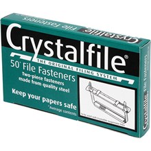 PAPER FASTENERS CRYSTALFILE 2 PIECE 50PK