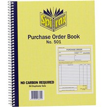 PURCHASE ORDER BOOK SPIRAX 501 QUARTO (EACH=1) (PACK=5)