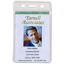 CARD HOLDER ID POUCH SOFT PORTRAIT CLEAR 10PK