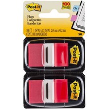 POST IT 3M 680-RD2 FLAGS RED TWIN 100PK