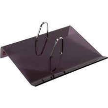 DESK CALENDAR STAND 10557 SIDE PUNCH OPEN ACRYLIC CHARCOAL