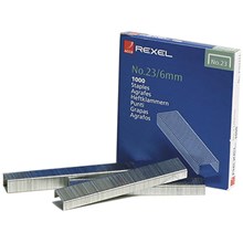 STAPLES 23/6 TACKER STAPLES REXEL 1000PK