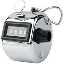 TALLY COUNTER 4 DIGIT HANDY SILVER