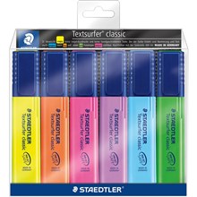 HIGHLIGHTER STAEDTLER 364 TEXTSURFER CLASSIC HIGHLIGHTER CHISEL 6PK