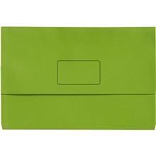 DOCUMENT WALLET MARBIG SLIMPICK FOOLSCAP BRIGHT GREEN 10PK