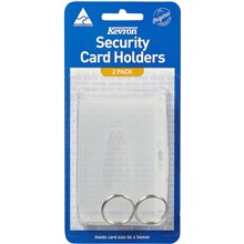 CARD HOLDER ID KEVRON SECURITY CLEAR 2PK
