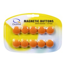 MAGNETIC BUTTONS QUARTET 20MM ORANGE (EACH=10) (PACK=50)