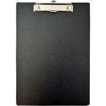CLIPBOARD NO COVER PVC A4 BLACK 
