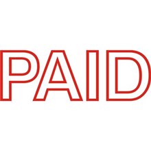 STAMP SELF INKING PRE INKED OFFICE STAMP ' PAID ' RED INK