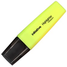 HIGHLIGHTER INITIATIVE CHISEL YELLOW (EACH=1) (PACK=10)