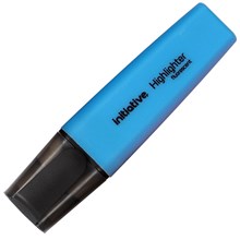 HIGHLIGHTER INITIATIVE CHISEL BLUE (EACH=1) (PACK=10)