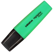 HIGHLIGHTER INITIATIVE CHISEL GREEN (EACH=1) (PACK=10)