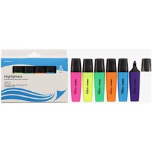 HIGHLIGHTER INITIATIVE WALLET ASSORTED COLOURS 6PK
