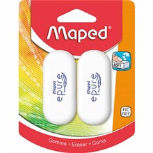 ERASER MAPED EPURE ERASER WHITE 2PK