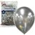 BALLOON ALPEN 30CM CHROME SILVER 50PK