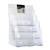 BROCHURE HOLDER DEFLECTO 77441 A4 FOUR 4 TIER CLEAR