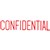 STAMP SELF INKING PRE INKED MESSAGE STAMP ' CONFIDENTIAL ' RED INK
