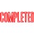 STAMP SELF INKING PRE INKED MESSAGE STAMP ' COMPLETED ' RED INK