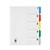 DIVIDERS A4 5 TAB POLYPROPYLENE FOR DISPLAY BOOK