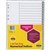 DIVIDERS A4 POLYPROPYLENE TAB INDEX 1-20 GREY